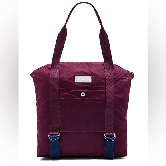 Stella McCartney X Adidas Yoga Gym Bag in Maroon, Dark Blue & Vista Grey - Picture 5 of 12